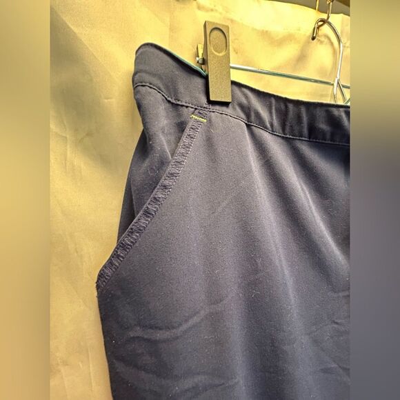 Jockey navy blue scrub pants with lime and teal accents, size XL - Picture 3 of 8